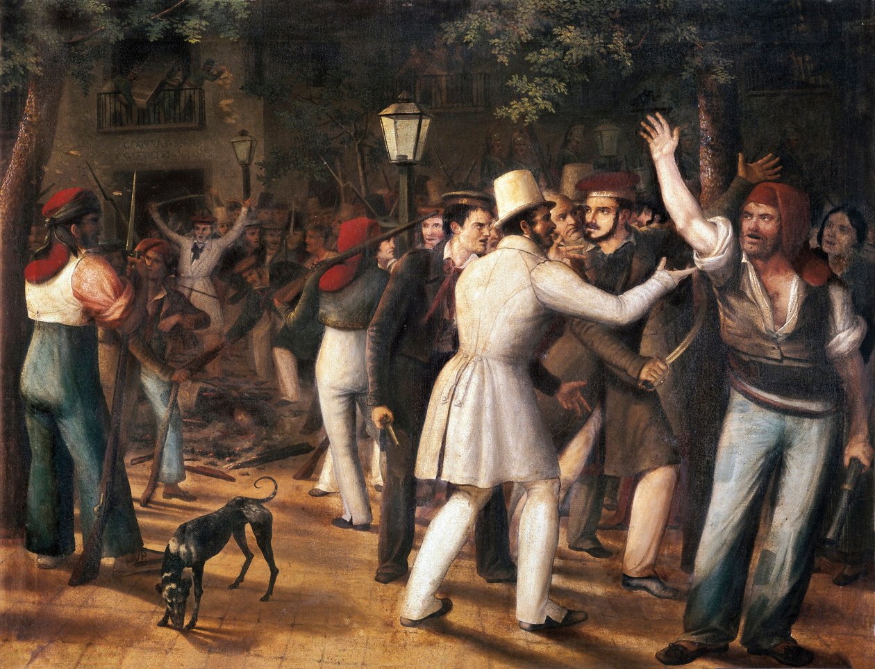 Kapina Ramblasilla, Barcelona (kansan kapina 5. elokuuta 1835) tekijältä José Arrau y Barba