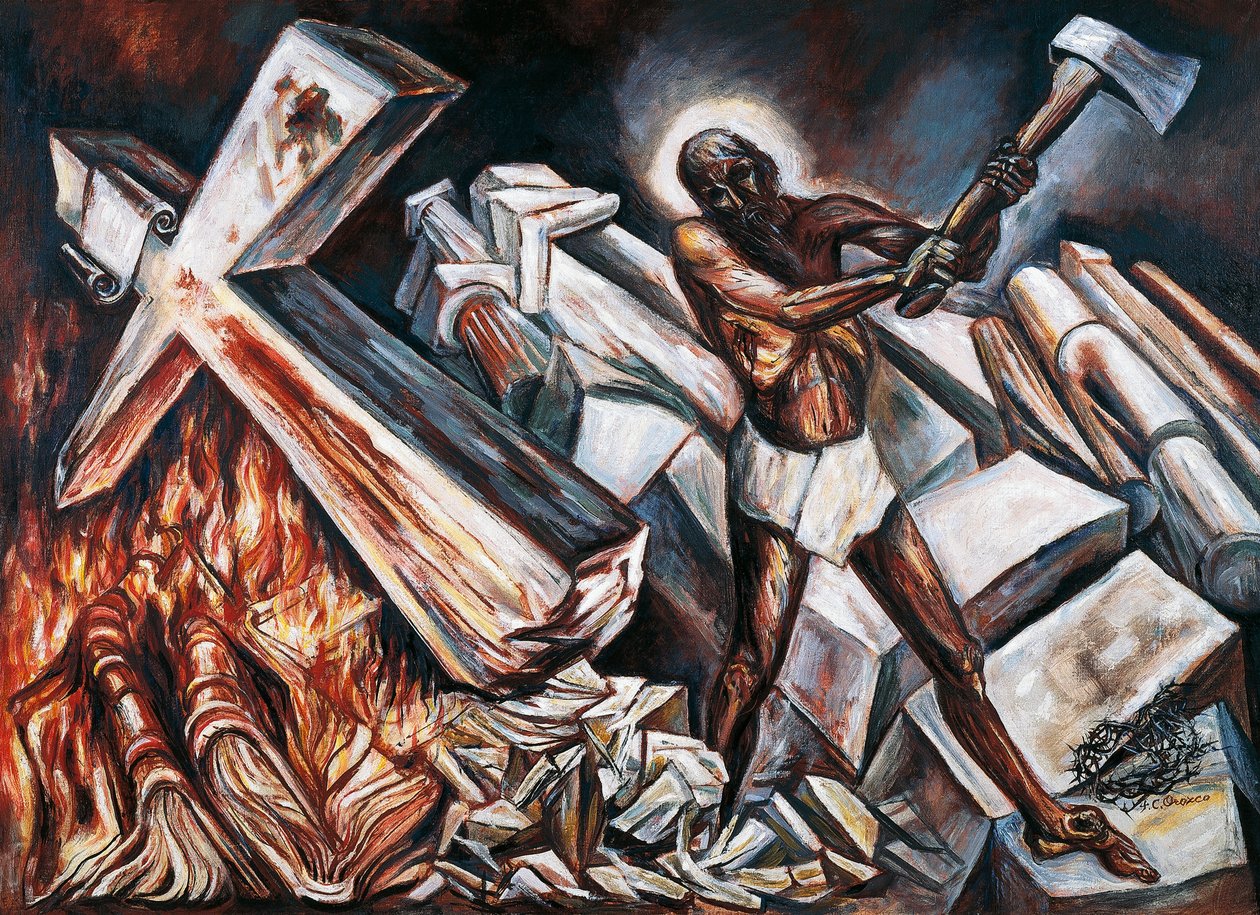 Kristus tuhoaa ristinsä tekijältä José Clemente Orozco
