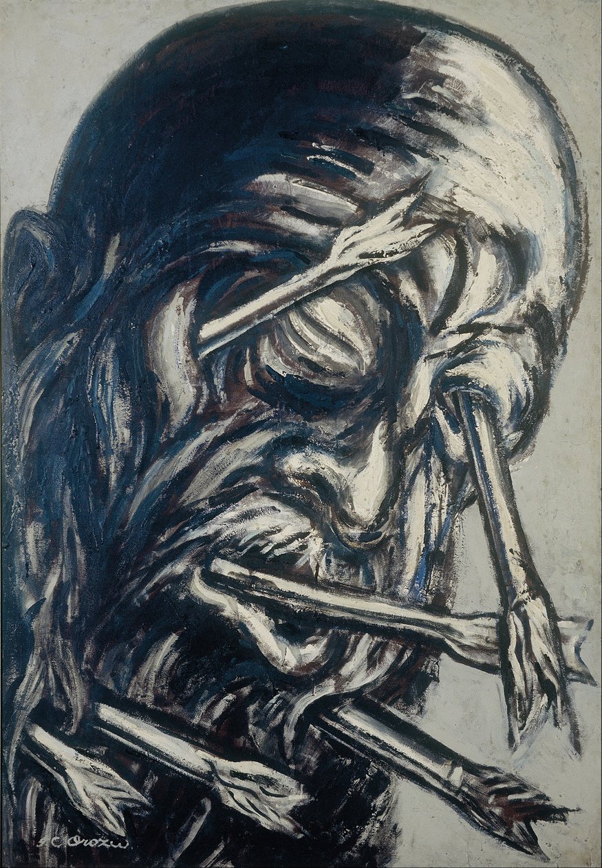 Pää lävistetty nuolilla, Los teules -sarjasta tekijältä José Clemente Orozco