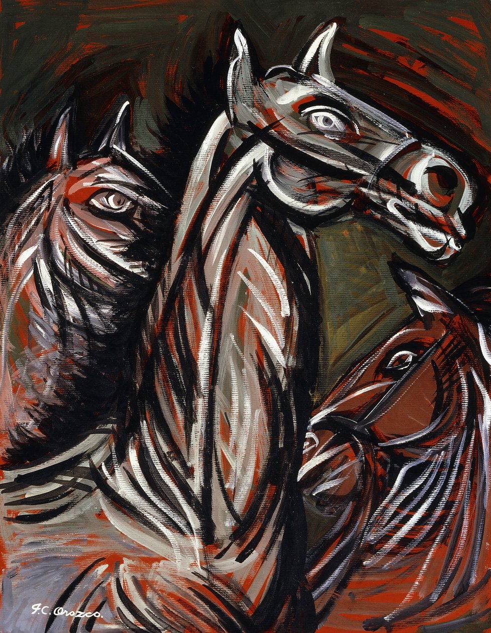hevoset; Hevoset tekijältä José Clemente Orozco