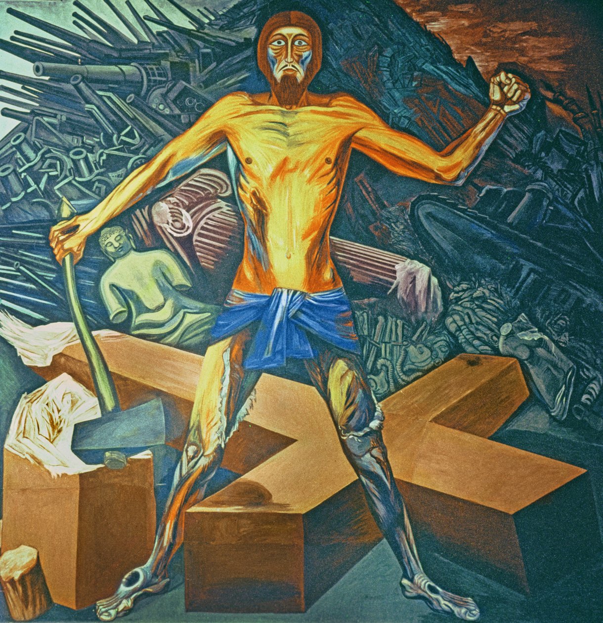 Hengen moderni vaellus, The Epic of American Civilization tekijältä José Clemente Orozco