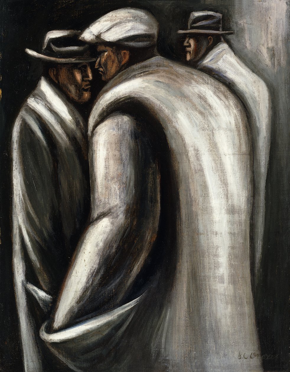 Työttömät, n. 1928-30 (öljy kankaalle) tekijältä José Clemente Orozco