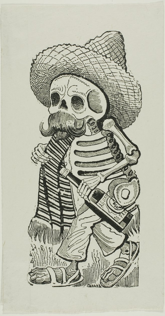Francisco Maderon calavera, alkaen Calavera Maderista (Calavera Maderista) tekijältä José Guadalupe Posada