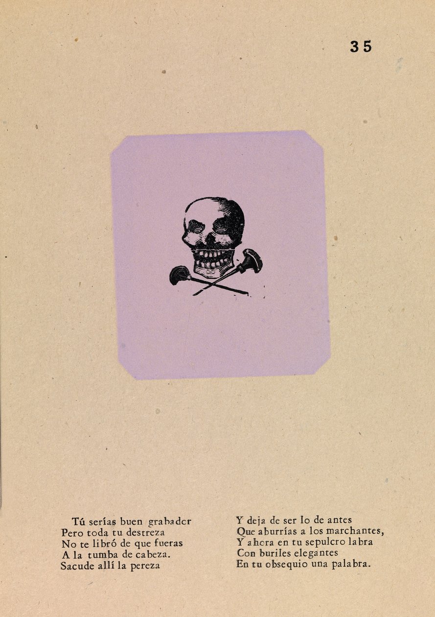 Kaivertajan Calavera tekijältä José Guadalupe Posada