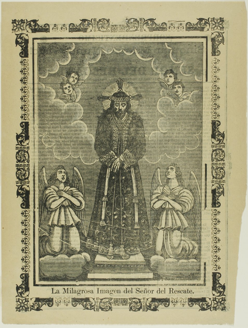 Vapahtajamme ihmeellinen kuva (The Miraculous Image of Our Savior) (Vapahtajamme ihmeellinen kuva) tekijältä José Guadalupe Posada