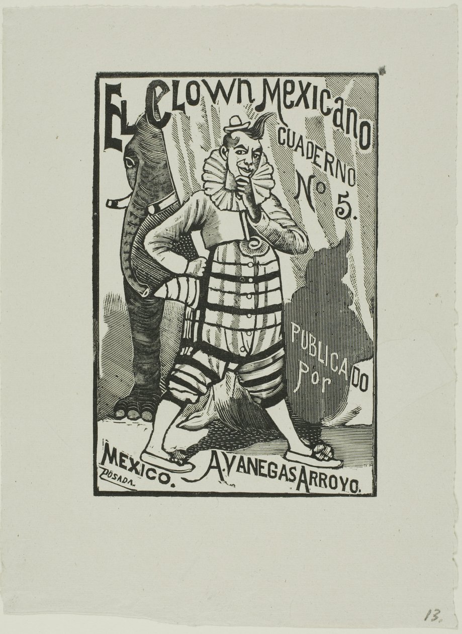 Meksikon klovni, ei. 5 tekijältä José Guadalupe Posada
