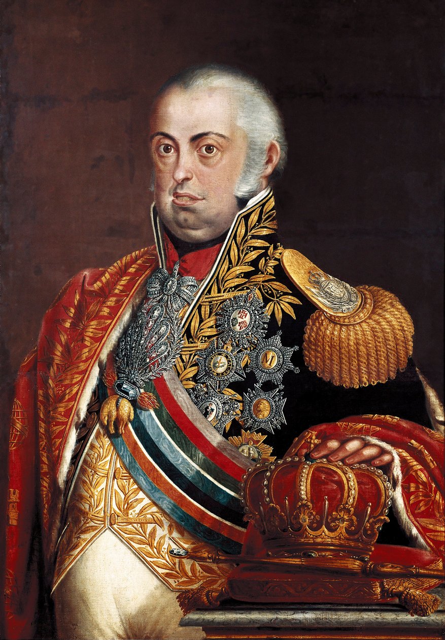 Portugalilaisen Joao VI:n muotokuva, Johannes VI nimeltään Klemens (1767-1826) tekijältä José Leandro de Carvalho