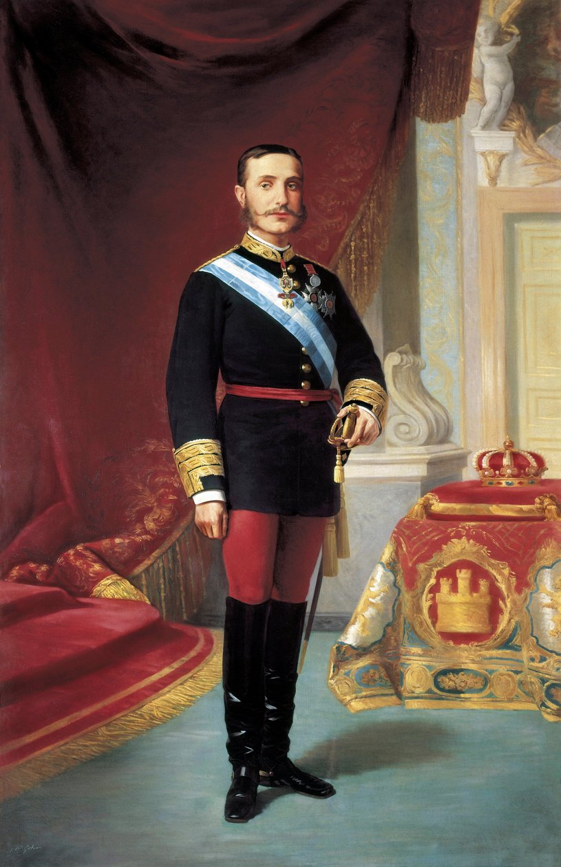 Alfonso XII:n (1857-1885) muotokuva tekijältä José María Galván y Candela