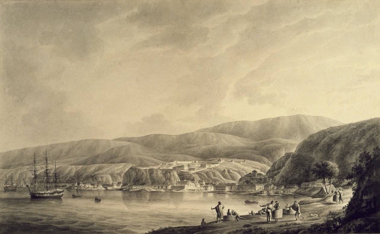 MALASPINA, Alejandro (1754-1809). Italialais-espanjalainen merenkulkija ja tutkimusmatkailija; POZO, Jose del (18. vuosisata). Yksityiskohta. Piirros. ESPANJA. MADRID (AUTONOMINEN ALUE). Madrid. Laivastomuseo tekijältä José del Pozo