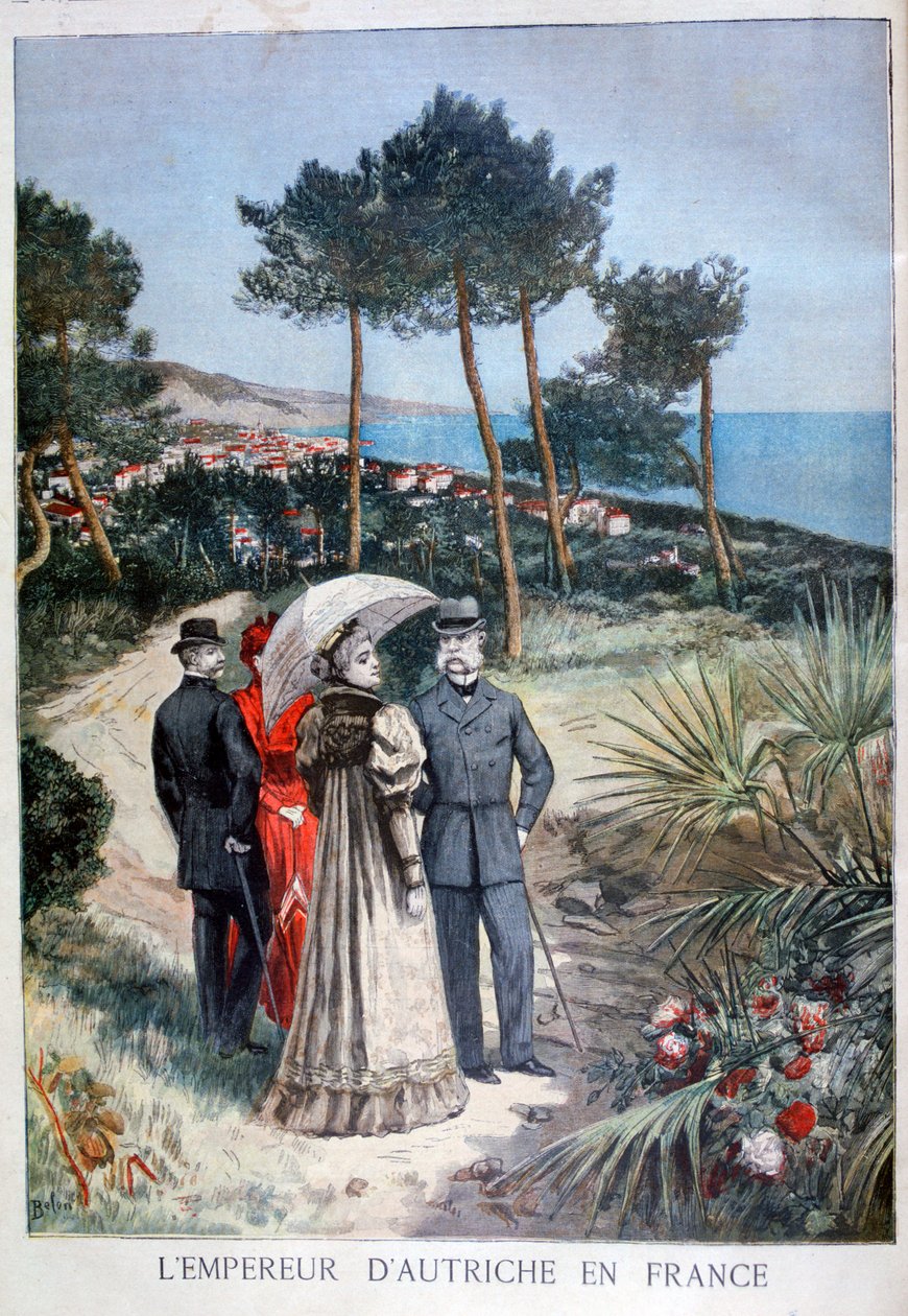 Franz Joseph I, Itävallan keisari, vierailulla Ranskassa 1894 tekijältä Jose Belon