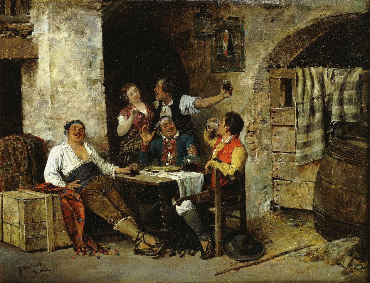 Tavernassa tekijältä Jose Benlliure y Gil