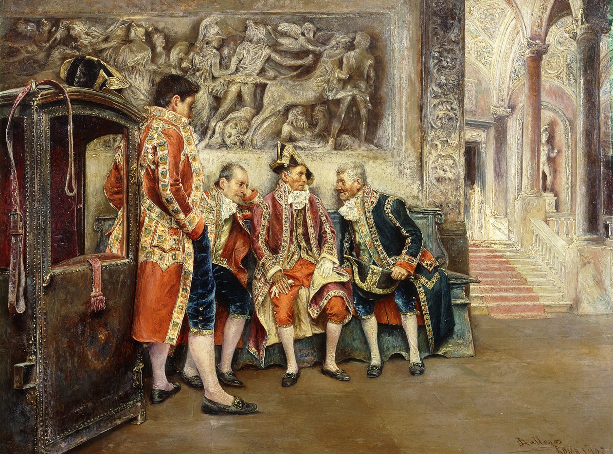 Odottaa hänen Eminenciaa, 1902 tekijältä Jose Gallegos Arnosa