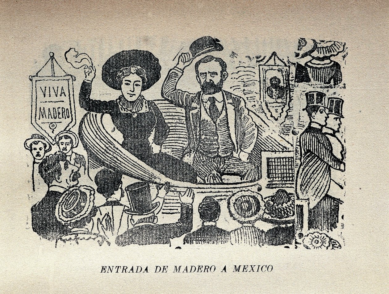 Maderon saapuminen Meksikoon tekijältä José Guadalupe Posada