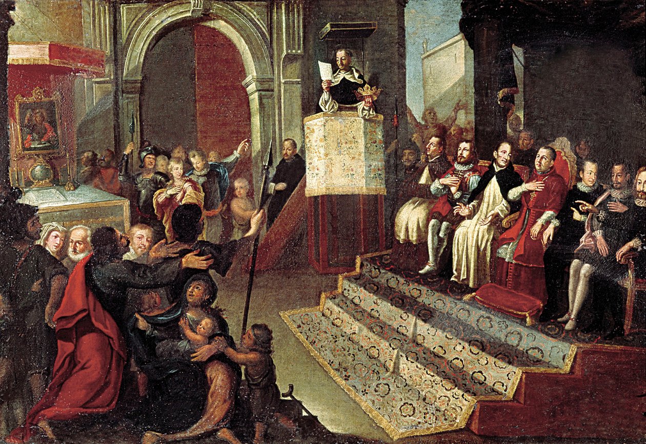 Saint Vincent Ferrer vuonna 1412 Caspen kompromissin aikana tekijältä Jose Ingles