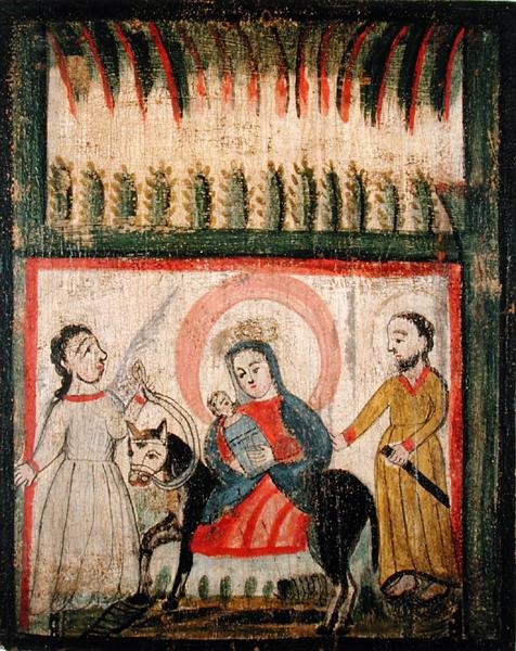 Lento Egyptiin (maalaa mäntypuulle) tekijältä Jose Rafael Aragon