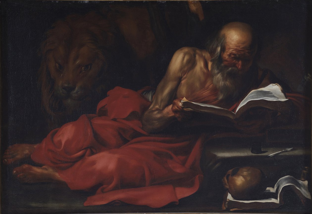 Pyhä Jerome tekijältä Jusepe de Ribera