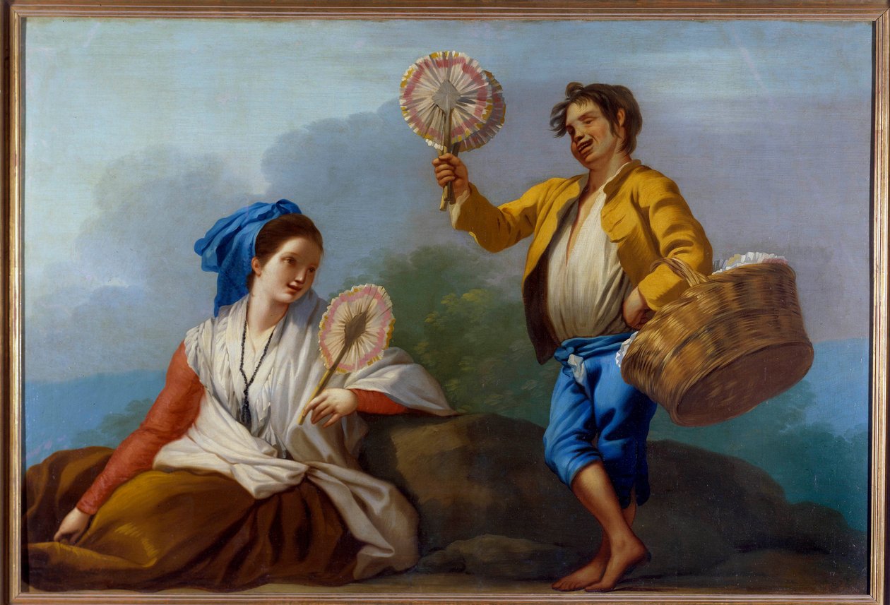 Jose del Castillon (1737-1793) Tapahtumien kauppias maalaus 1700-luvun Madridin Pradon museo tekijältä José del Castillo