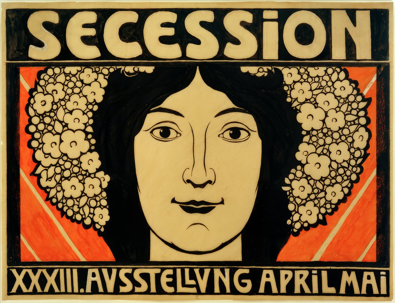 Plakatentwurf für die XXXIII. Secessions-Ausstellung tekijältä Josef Engelhart