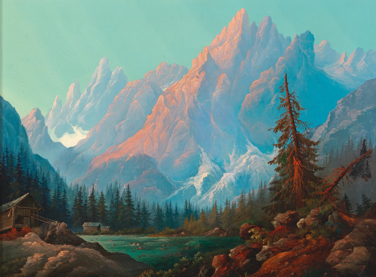 Hochgebirge mit Firn und See tekijältä Josef Krieger
