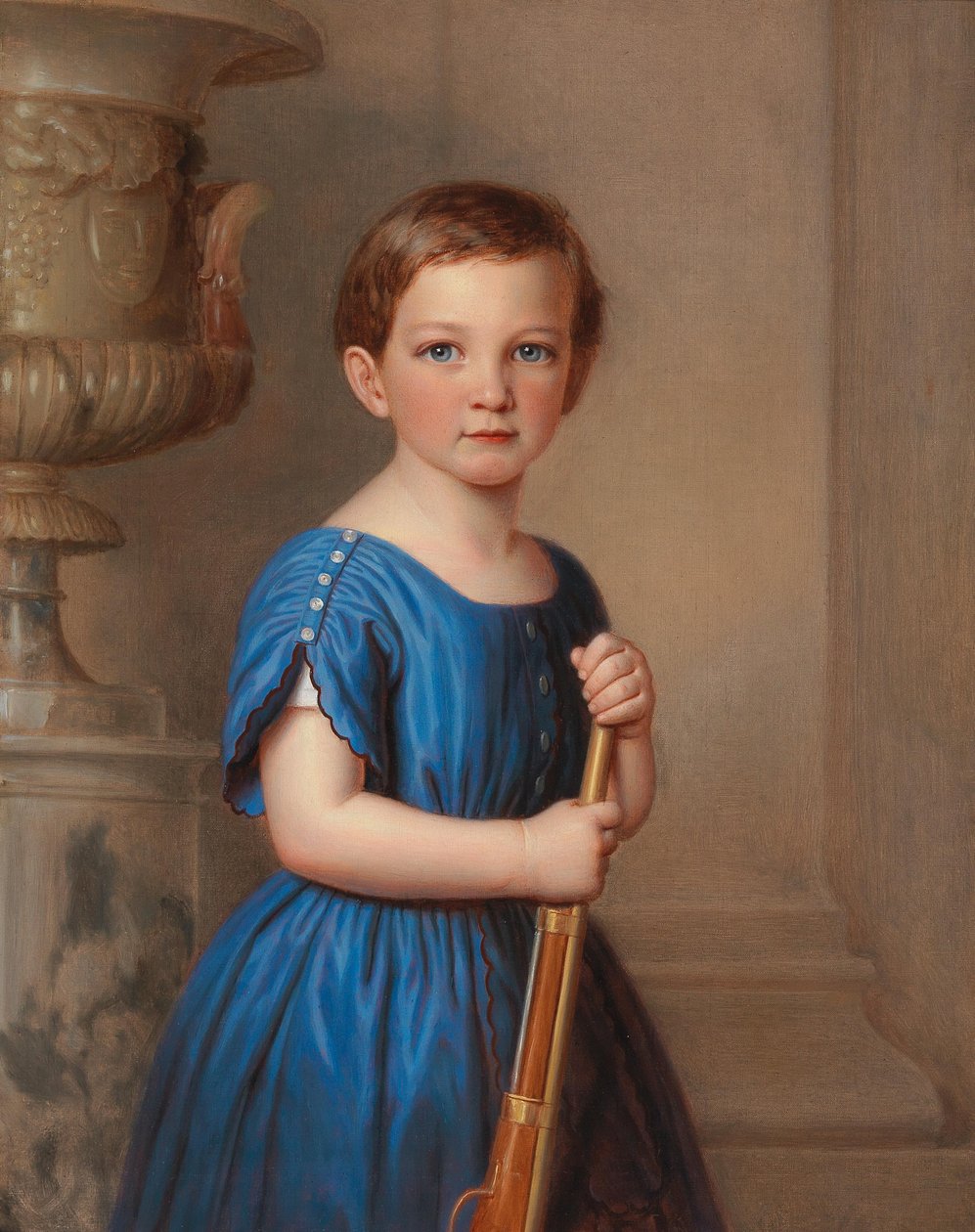 Knabenportrait eines Mitgliedes der Familie von Clemens Bachofen von Echtn Englanti: Clemens Bachofen von Echt Familynin nuoren miehen muotokuva tekijältä Josef Weidner