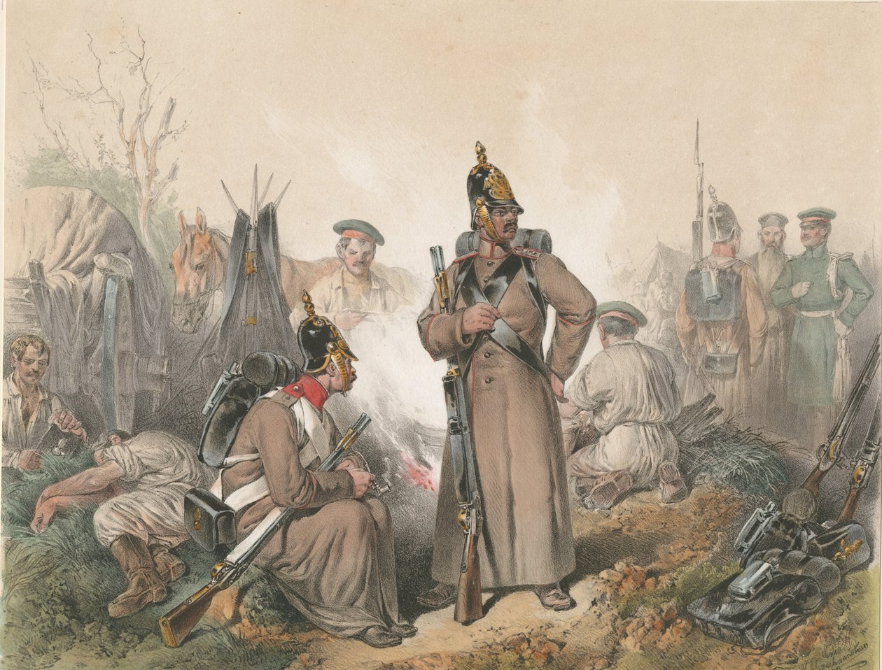 Kohtaus Unkarin vapaussodasta 1849, n. 1849 tekijältä Josef Anton Strassgschwandtner