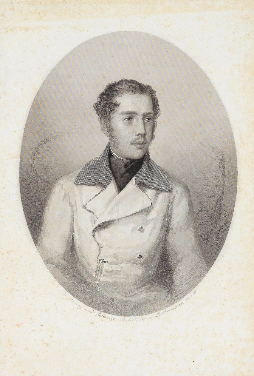Itävallan arkkiherttua Karl Ludwig 1833-1896, 1856. tekijältä Josef Axmann