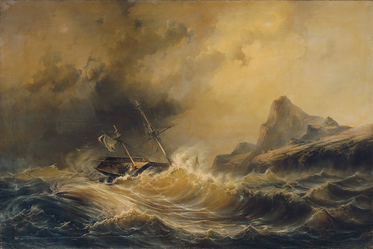 Haaksirikko Cape Hornissa tekijältä Josef Carl Berthold Püttner