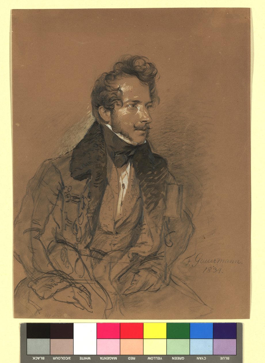 Friedrich Gauermann (1807-1862), taidemaalari, graafikko tekijältä Josef Danhauser