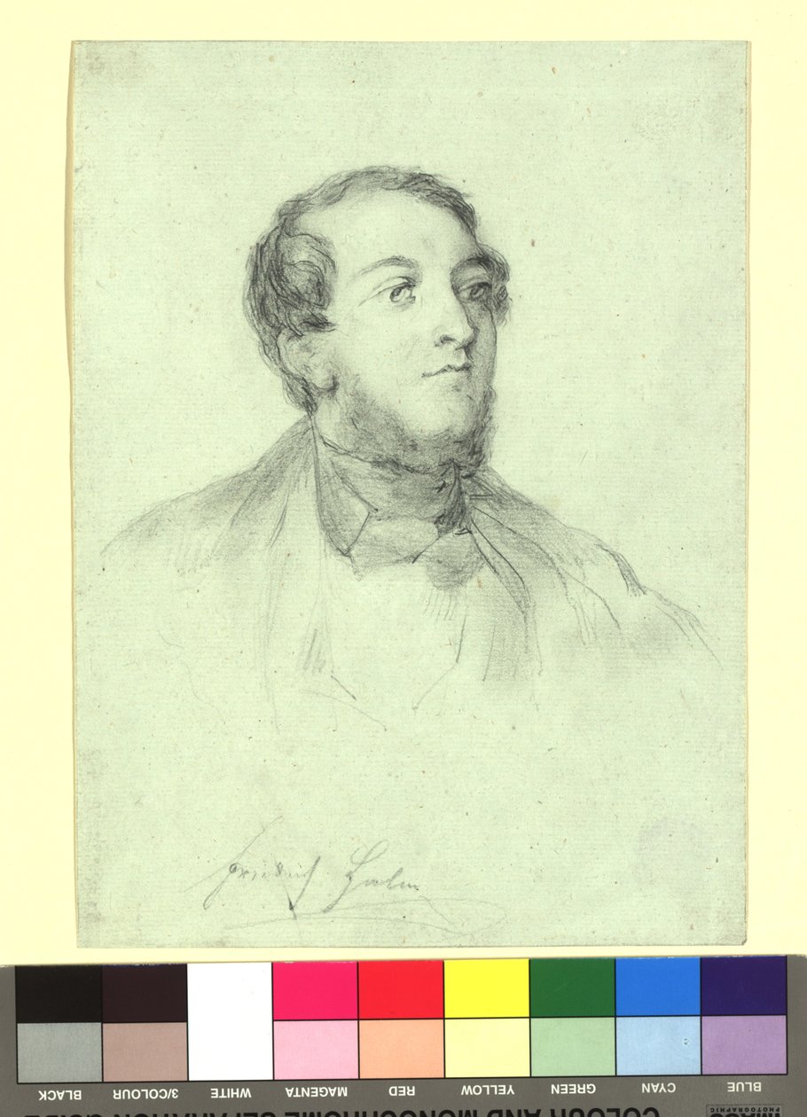 Friedrich Halm (1806-1871), runoilija tekijältä Josef Danhauser