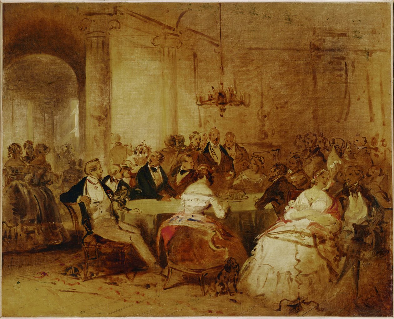 Seurapiirikohtaus. Elegantti Wienin yhteiskunta Schubertin ... tekijältä Josef Danhauser