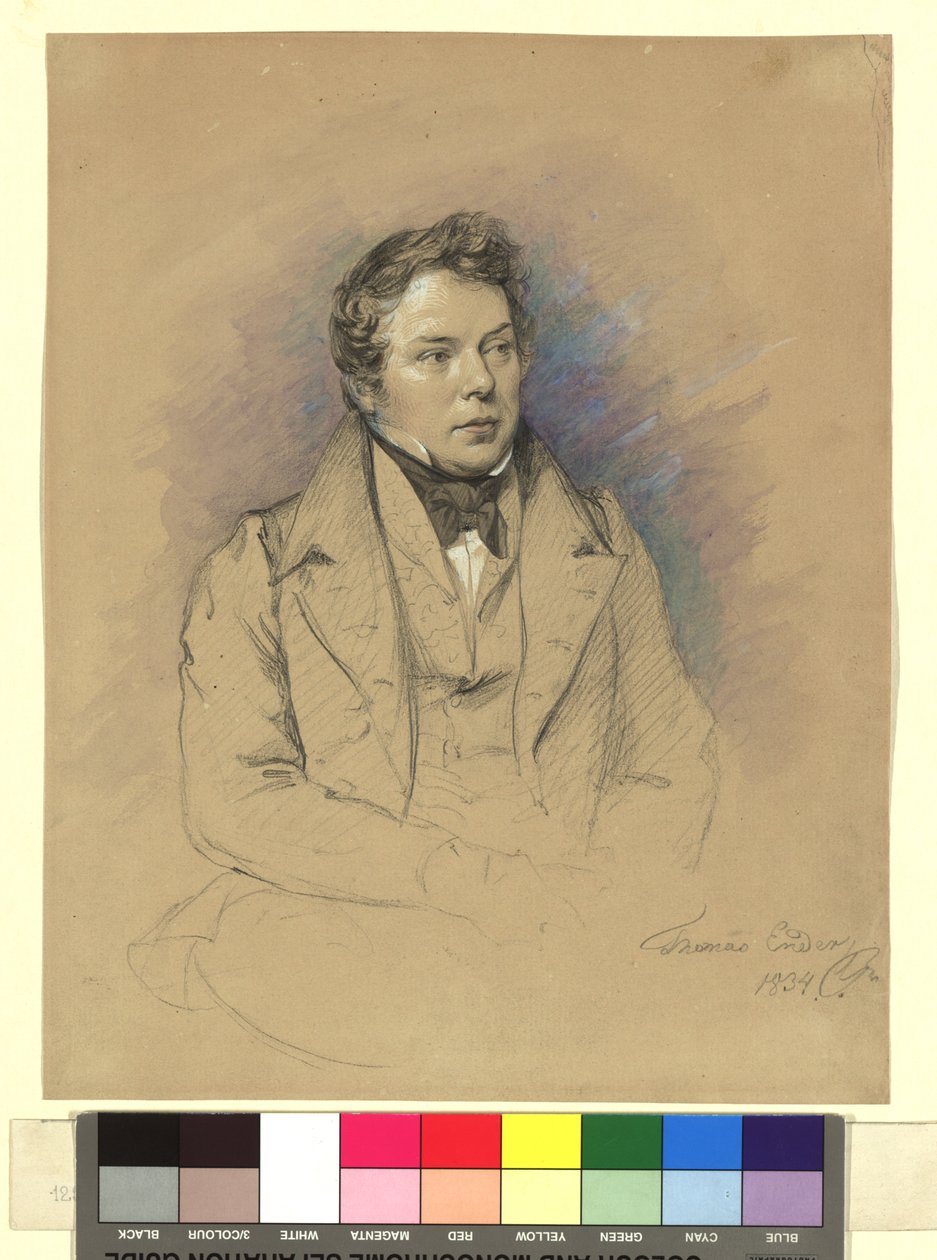 Thomas Ender (1793-1875), taidemaalari tekijältä Josef Danhauser