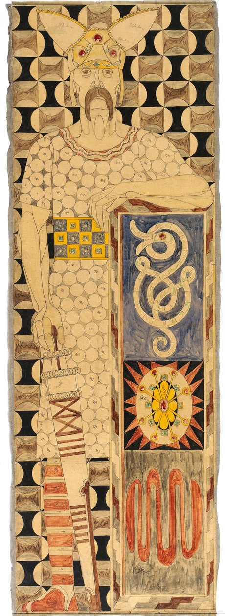 Friisisuunnittelu St. Louisin 1904 maailmannäyttelyyn, 1904. tekijältä Josef Engelhart