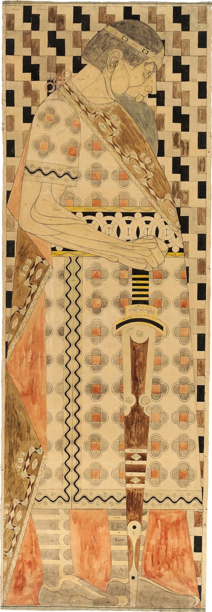 Friisisuunnittelu St. Louisin 1904 maailmannäyttelyyn, 1904. tekijältä Josef Engelhart