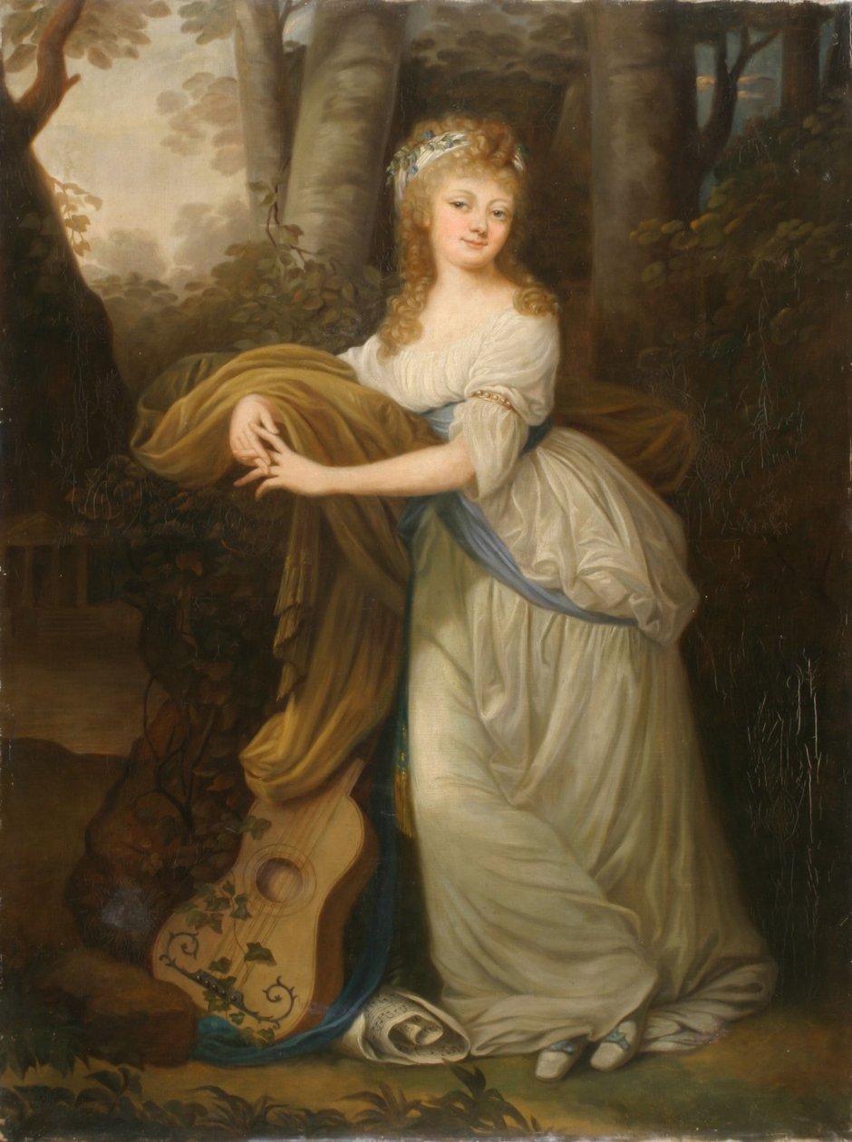 Muotokuva Krystyna Magdalena Radziwiłłównasta (1776-1796), Michał Hieronim Radziwiłłin tyttärestä. tekijältä Josef Grassi