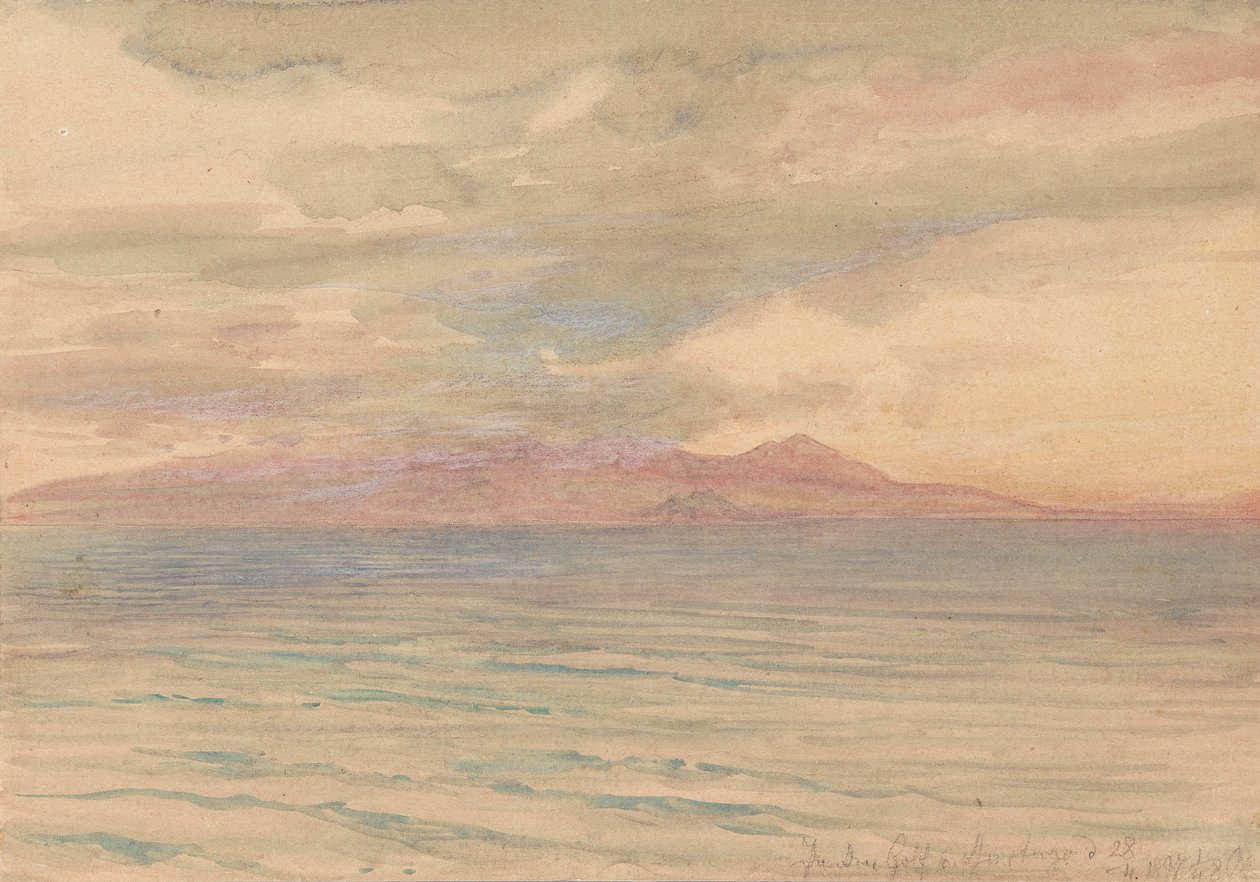 Auringonlasku Karthagonlahdella tekijältä Josef Hoffmann