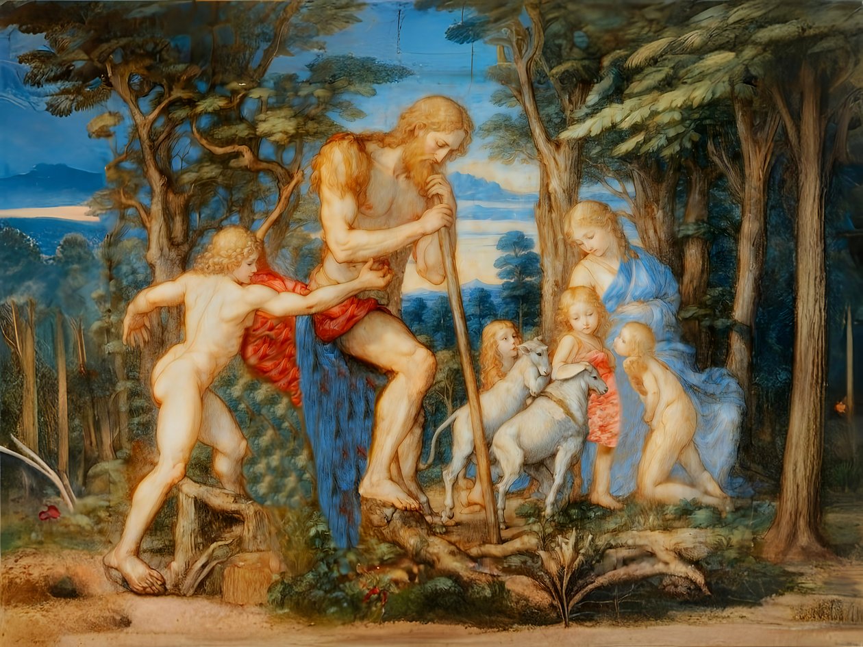 A1_Genesis_11-Aam, Eeva ja perhe tekijältä Josef Johann Michel
