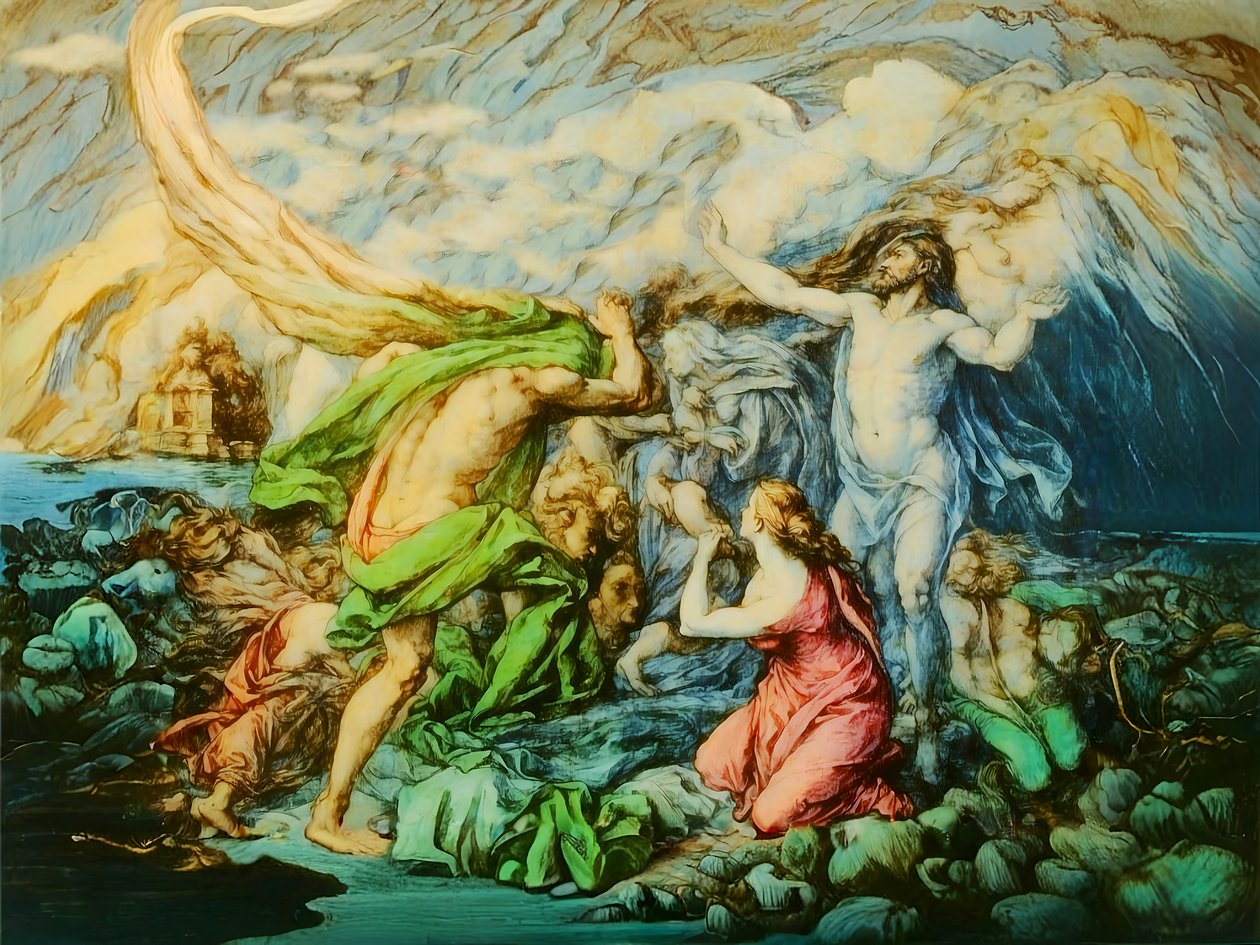 A1_Genesis_17-Noahin arkki ja vedenpaisumus tekijältä Josef Johann Michel