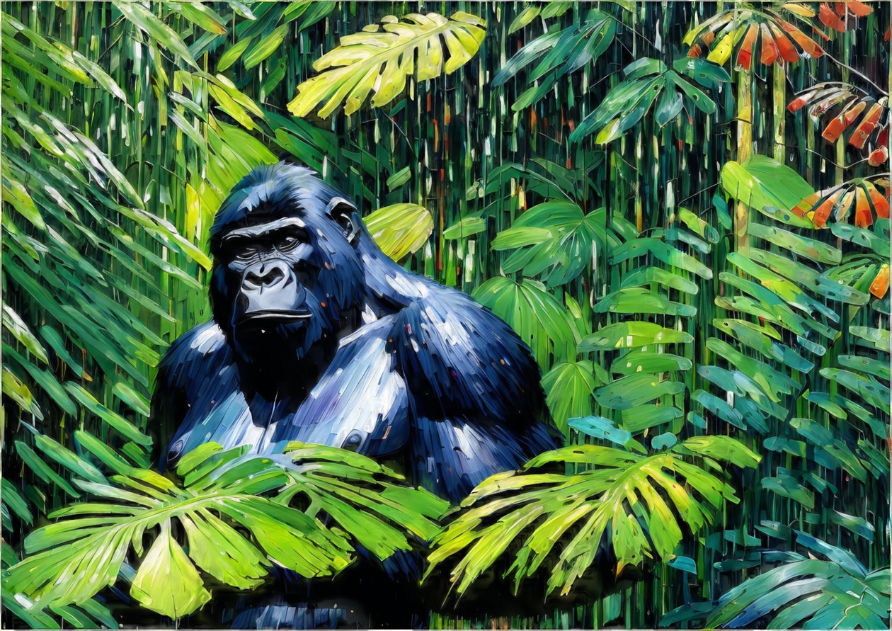 Eläimet: Gorilla 1 tekijältä Josef Johann Michel