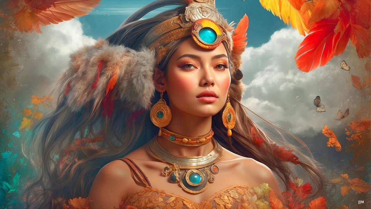 Dreamcore-hengettömästi ajaton_native american-04 tekijältä Josef Johann Michel
