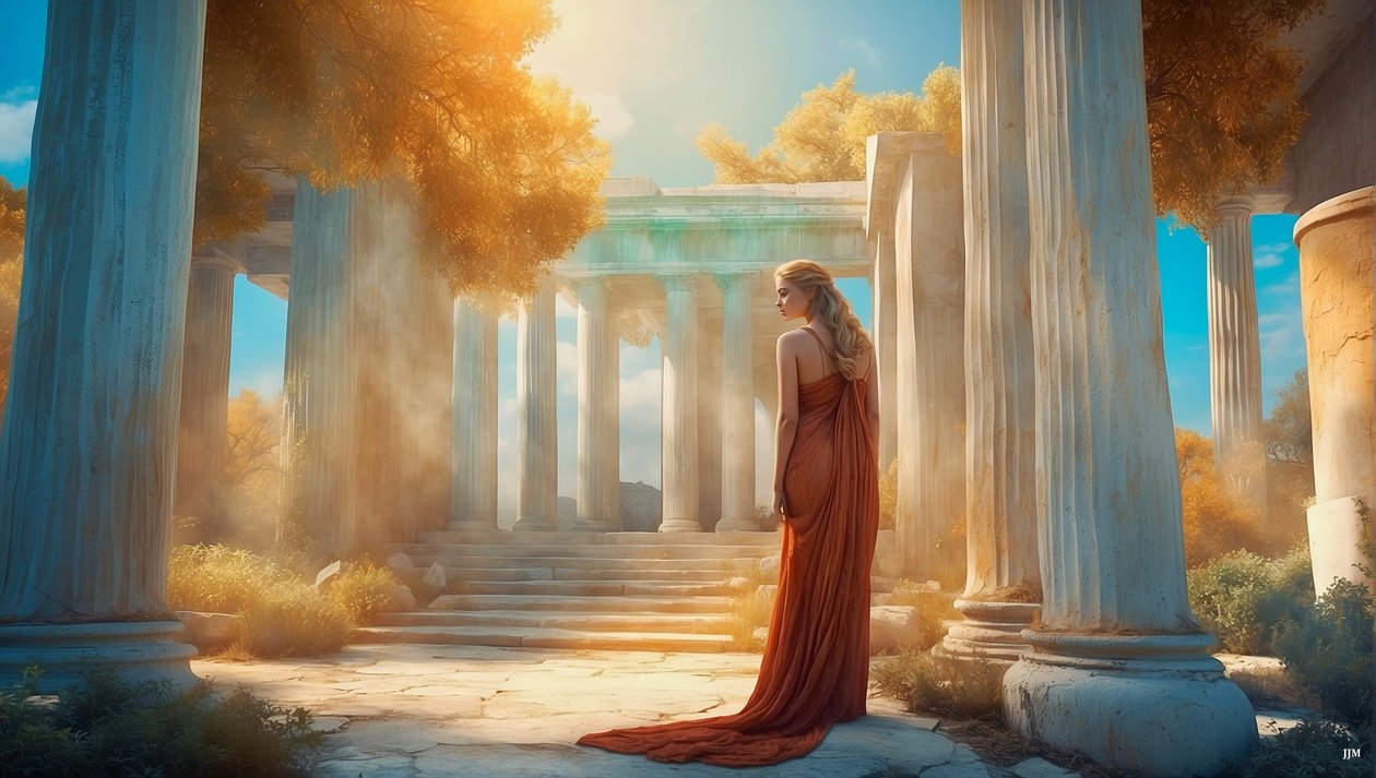 Dreamcore_antiikin kreikkalainen maailma_02 tekijältä Josef Johann Michel