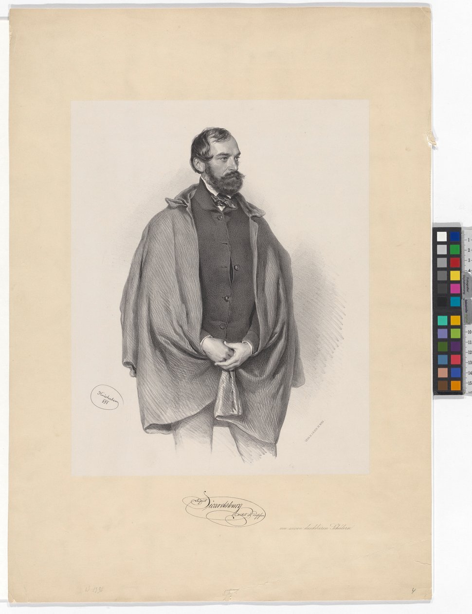 August Sicard von Sicardsburg tekijältä Josef Kriehuber