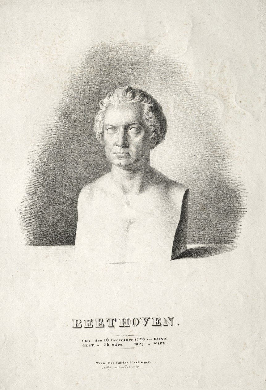 Ludwig van Beethovenin rintakuva tekijältä Josef Kriehuber