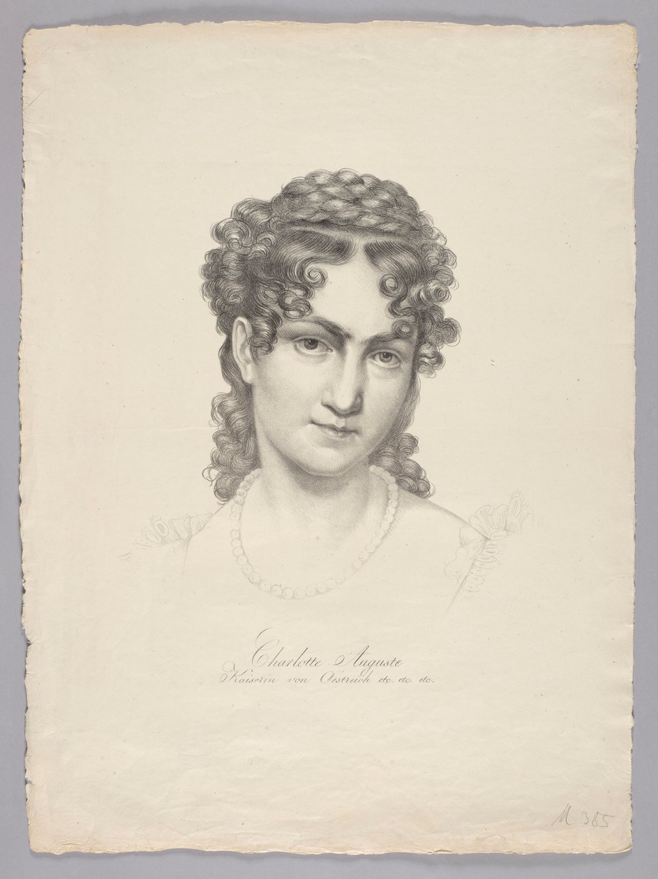 Charlotte Auguste, Itävallan keisarinna jne. tekijältä Josef Kriehuber