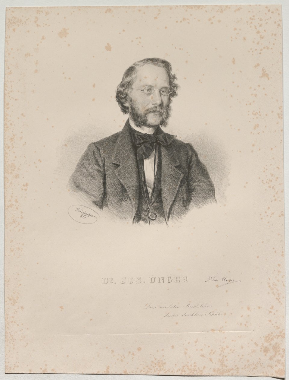Tohtori JOS. UNGER tekijältä Josef Kriehuber