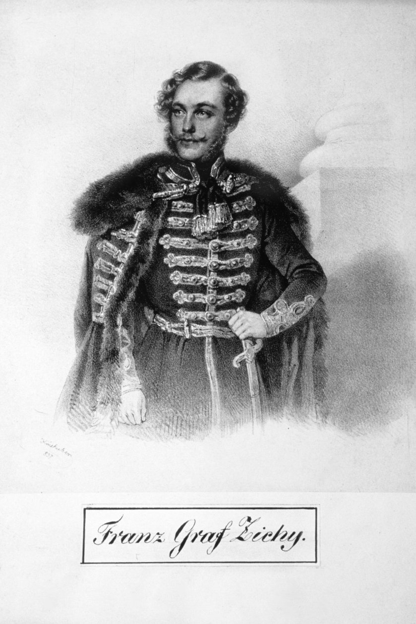Franz Graf Zichy Litho tekijältä Josef Kriehuber