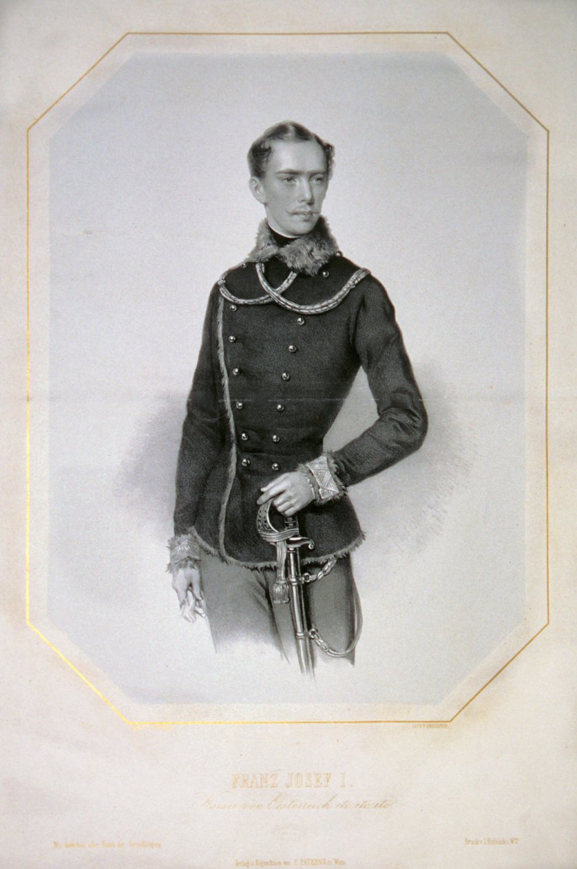 Franz Josef I. s. a. Litho tekijältä Josef Kriehuber