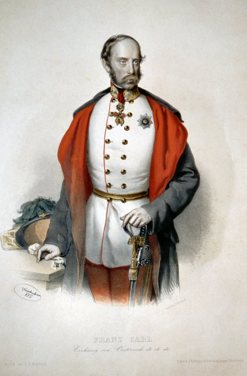 Franz Karl arkkiherttua Litho tekijältä Josef Kriehuber