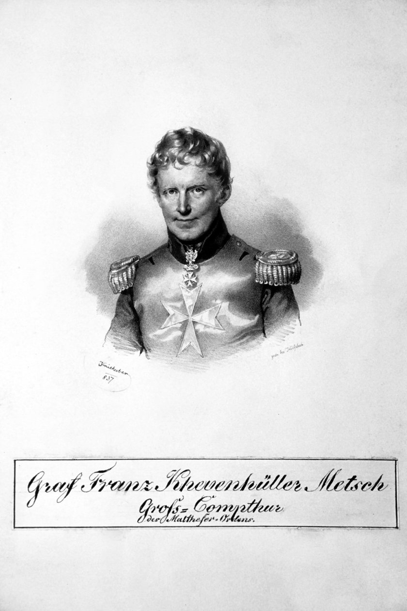 Franz Khevenhüller-Metsch Litho tekijältä Josef Kriehuber