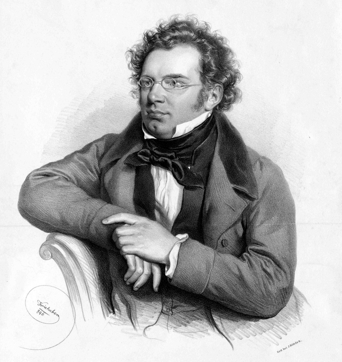 Franz Schubert tekijältä Josef Nikolaus Kriehuber