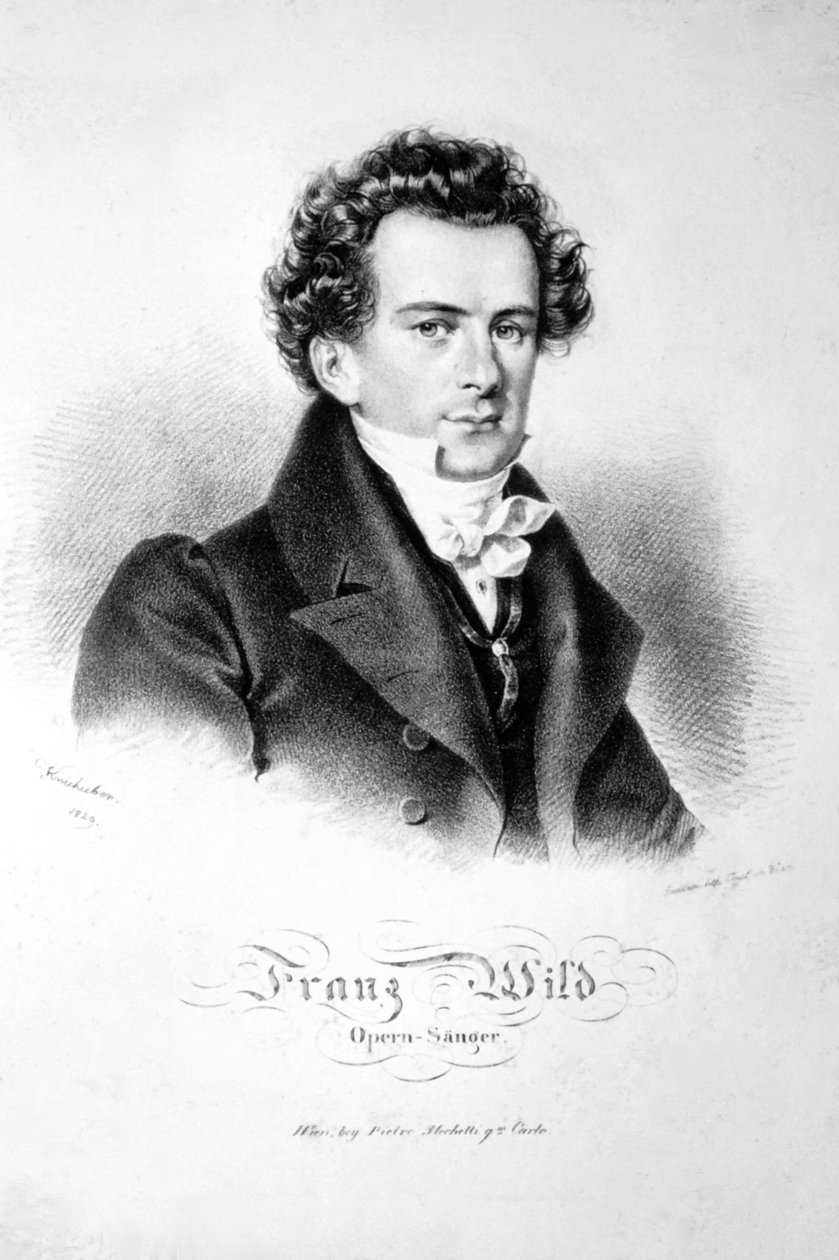Franz Wild 1829 litografia tekijältä Josef Kriehuber